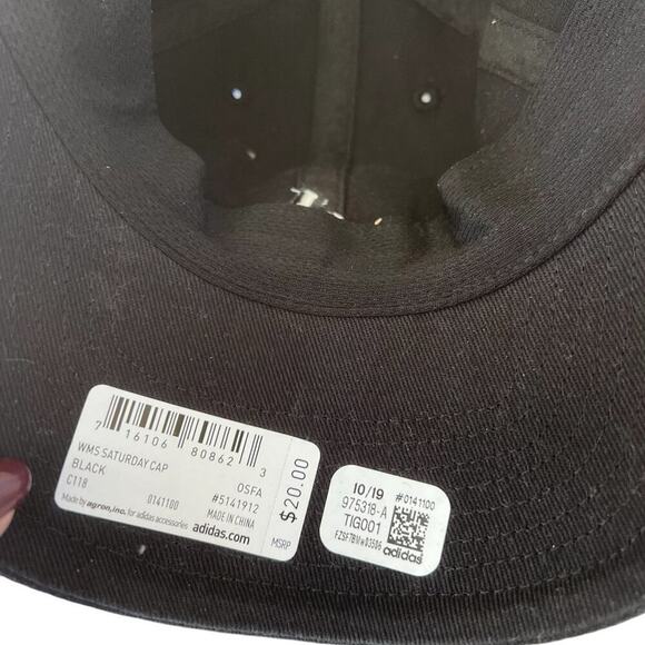 Adidas women’s fit, adjustable, black, Saturday cap - Picture 5 of 5